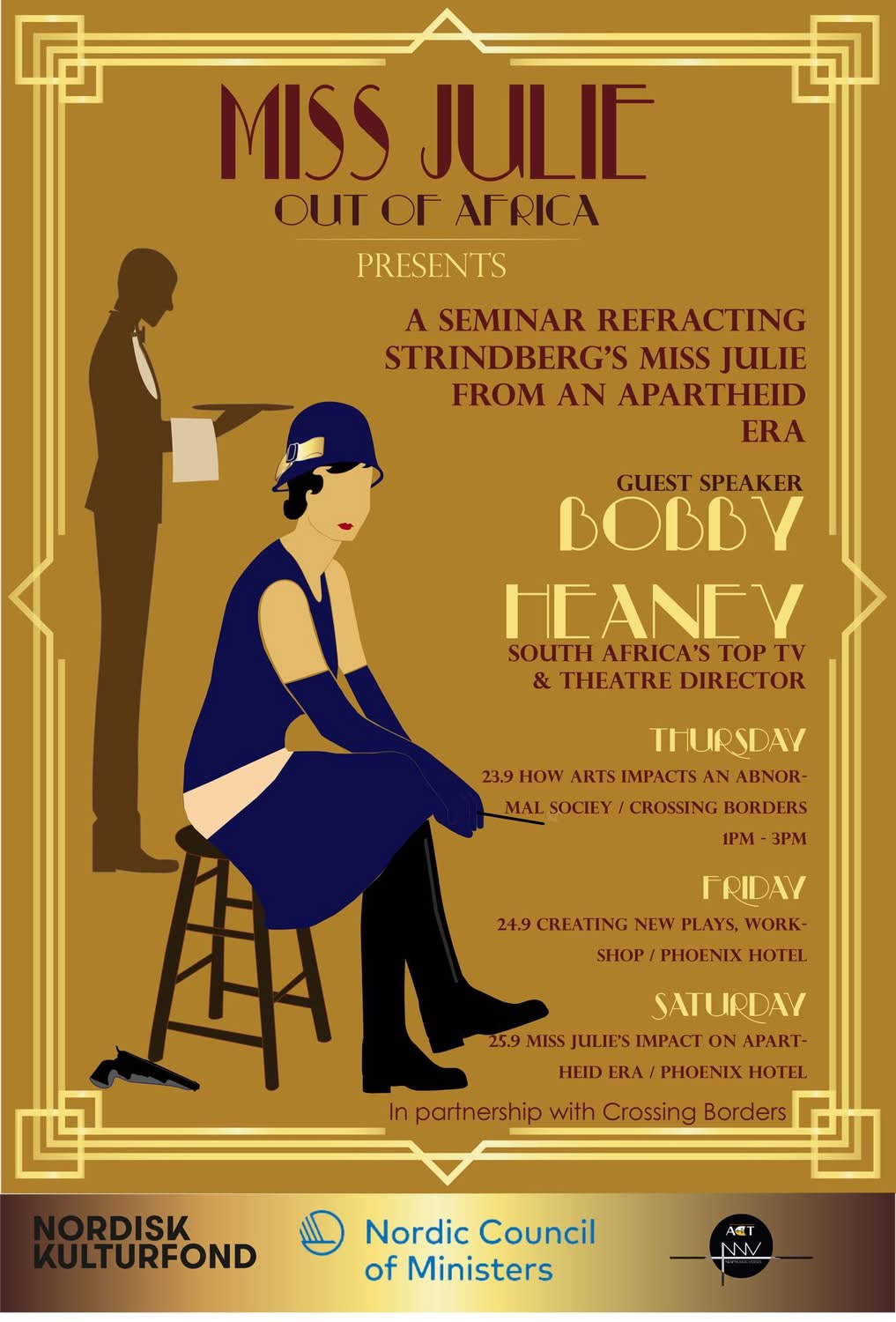 Seminarplakat med Bobby Heaney som gæstetaler.