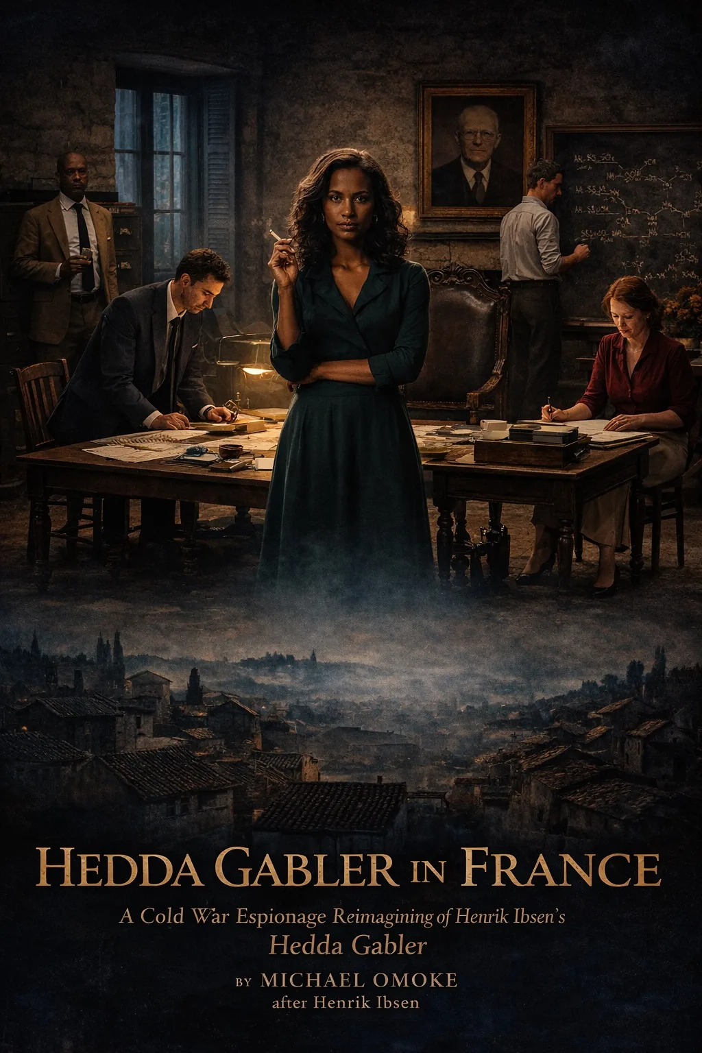 Hedda Gabler in France ensemble artwork