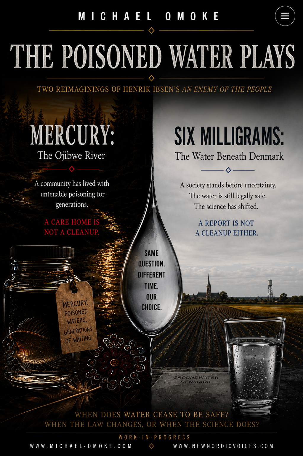 The Poisoned Water Plays — two reimaginings of Henrik Ibsen’s An Enemy of the People